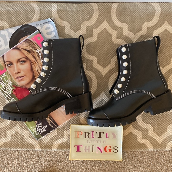 “Phillip Lim” Hayett lug sole zipper boot with pearls; size 36 1/2 (6.5) - Picture 11 of 14